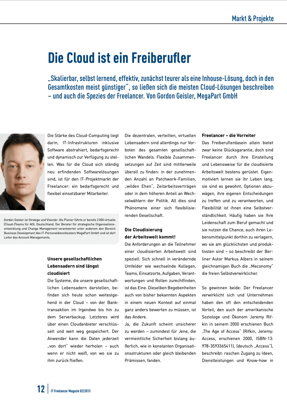 IT-Freelancer-Magazin_2013_Die_Cloud_ist_ein_Freiberufler_Fachartikel-Seite-1